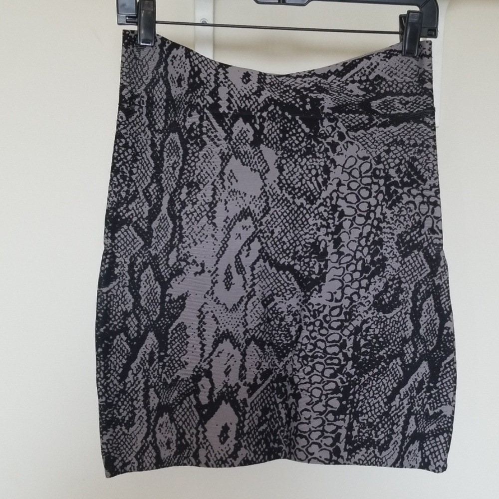 Python Printed Bandage Skirt